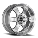 17X8 Enkei M6 Silver Machined Wheel/Rim 6x139.7 6-139.7 482-780-8335MF