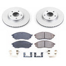 PowerStop Genuine Geomet Coated Rotor and Low-Dust Ceramic Brake Pad Kit