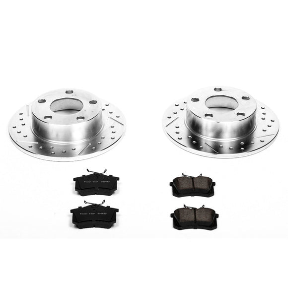PowerStop Z23 Daily Driver Carbon-Fiber Ceramic Brake Pad and Drilled & Slotted