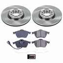 PowerStop OE Stock Replacement Low-Dust Ceramic Brake Pad and Rotor Kit