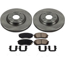 PowerStop OE Stock Replacement Low-Dust Ceramic Brake Pad and Rotor Kit