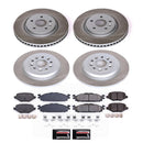 PowerStop Semi-Coated Rotor and Low-Dust Ceramic Brake Pad Kit
