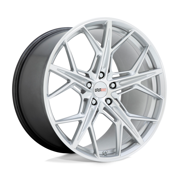 21X12 Cray HAMMERHEAD Gloss Silver W/ Mirror Cut Face 5X120 ET52 wheel/rim