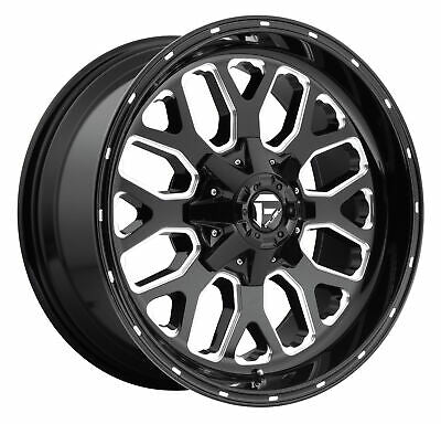 20X10 Fuel D588 Titan Gloss Black Milled 5X139.7/5X150 ET-18 wheel/rim