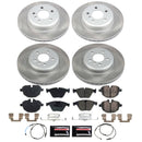 PowerStop Semi-Coated Rotor and Low-Dust Ceramic Brake Pad Kit
