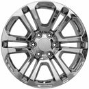 20" Replica Wheel CV99 Fits GMC Sierra Rim 20x9 Chrome Wheel
