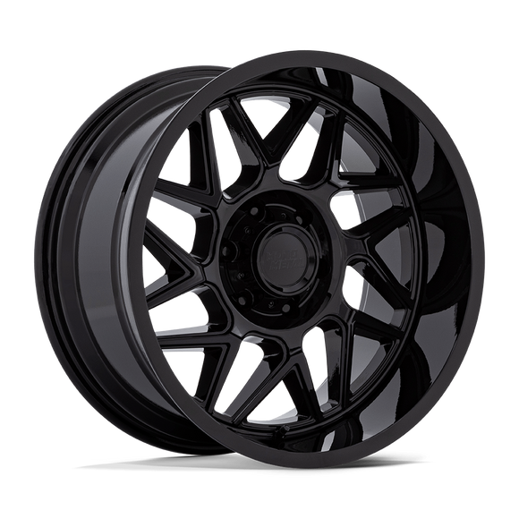20x10 Moto Metal MO812 Turbine Gloss Black 8x180 ET-18 CB124.2 Wheel Rim