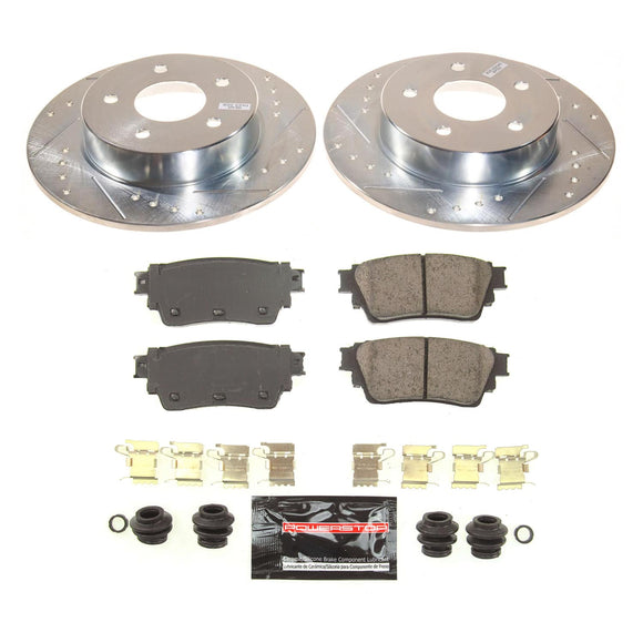 PowerStop Z23 Daily Driver Carbon-Fiber Ceramic Brake Pad and Drilled & Slotted