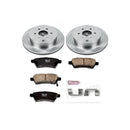 PowerStop OE Stock Replacement Low-Dust Ceramic Brake Pad and Rotor Kit