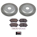 PowerStop Semi-Coated Rotor and Low-Dust Ceramic Brake Pad Kit