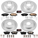 PowerStop Genuine Geomet Coated Rotor and Low-Dust Ceramic Brake Pad Kit