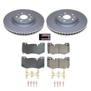 PowerStop Genuine Geomet Coated Rotor and Low-Dust Ceramic Brake Pad Kit