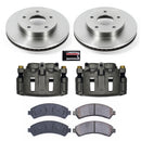 PowerStop OE Stock Replacement Low-Dust Ceramic Brake Pad, Rotor and Caliper Kit