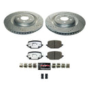 PowerStop Z36 Carbon-Fiber Ceramic Brake Pad with Drilled and Slotted Rotor Kit