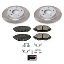 PowerStop Semi-Coated Rotor and Low-Dust Ceramic Brake Pad Kit
