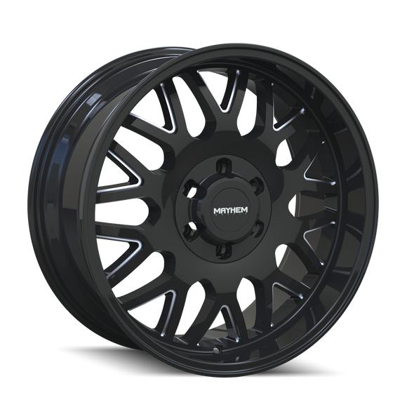 20X10 Mayhem Tripwire Black-Gloss Wheel/Rim 6x139.7 ET-19 8110-2183BM