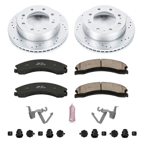 PowerStop Z23 Daily Driver Carbon-Fiber Ceramic Brake Pad and Drilled & Slotted