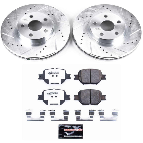 PowerStop Z26 Street Performance Ceramic Brake Pad and Drilled & Slotted Rotor K