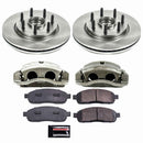 PowerStop OE Stock Replacement Low-Dust Ceramic Brake Pad, Rotor and Caliper Kit