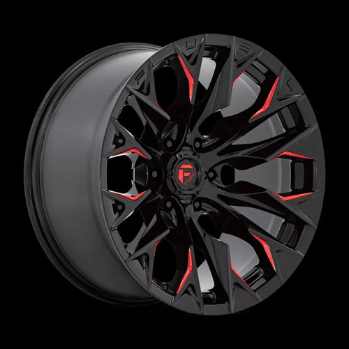 20X10 Fuel 1PC D823 Flame Black 8X170 ET-18 Wheel Rim