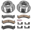 PowerStop Z36 Carbon-Fiber Ceramic Brake Pad with Drilled and Slotted Rotor Kit