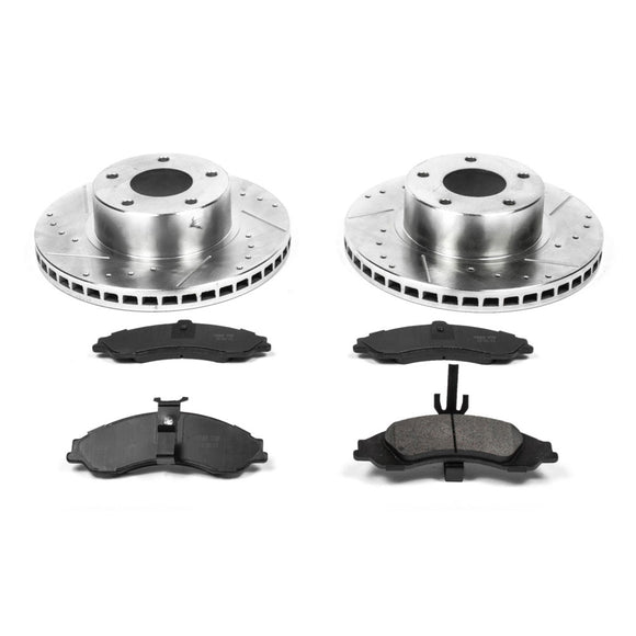 PowerStop Z23 Daily Driver Carbon-Fiber Ceramic Brake Pad and Drilled & Slotted
