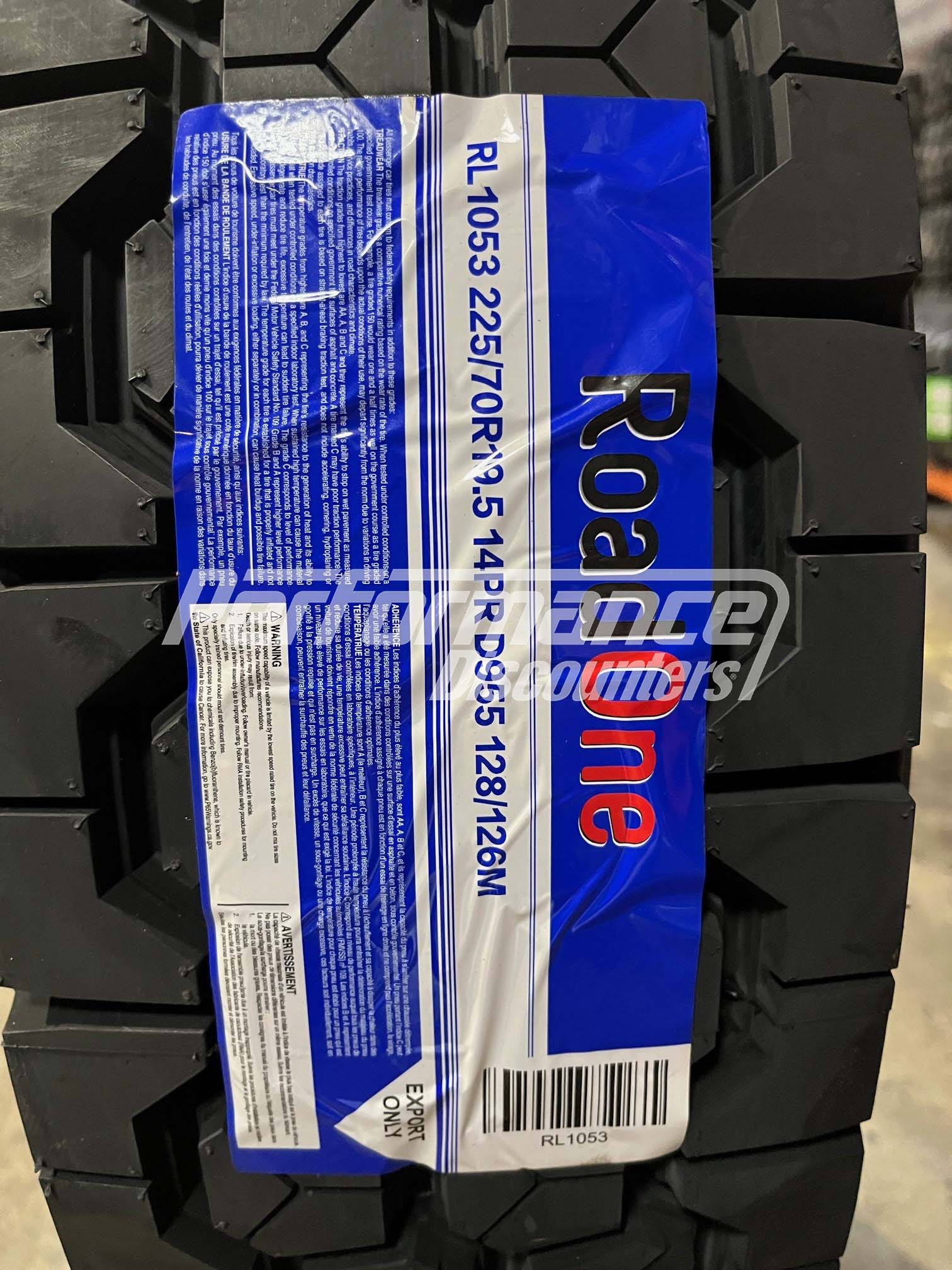 225/70R19.5 RoadOne D955 Drive LRG 128M