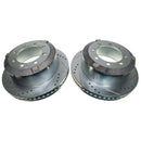 PowerStop Evolution Drilled Slotted Rotors Pair Rear For Ram 3500