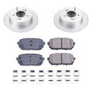 PowerStop Genuine Geomet Coated Rotor and Low-Dust Ceramic Brake Pad Kit