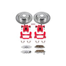 PowerStop Z26 Street Performance Ceramic Brake Pad, Drilled Slotted Rotor, and C