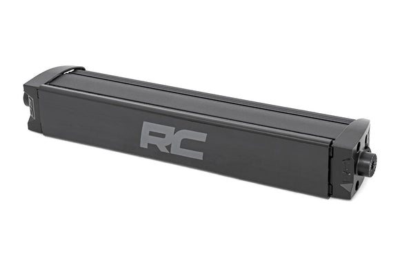 Rough Country Black Series LED Light Bar Amber DRL 12" Single Row