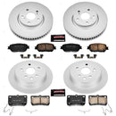 PowerStop Genuine Geomet Coated Rotor and Low-Dust Ceramic Brake Pad Kit