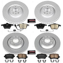 PowerStop Genuine Geomet Coated Rotor and Carbon-Fiber Ceramic Brake Pad Kit