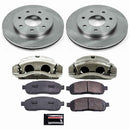 PowerStop OE Stock Replacement Low-Dust Ceramic Brake Pad, Rotor and Caliper Kit