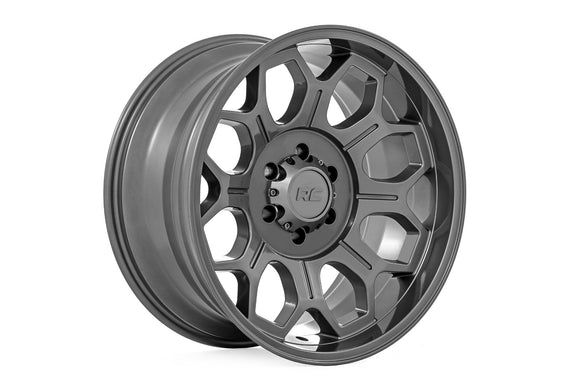 20x9 Rough Country 77 Series Gunmetal Gray 6x135 ET18 Wheel Rim