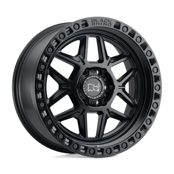 20x9 Black Rhino Kelso Matte Black Black Bolts 6x139.7 ET0.00 Wheel