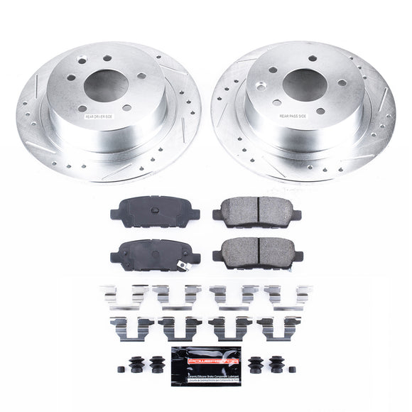 PowerStop Z23 Daily Driver Carbon-Fiber Ceramic Brake Pad and Drilled & Slotted