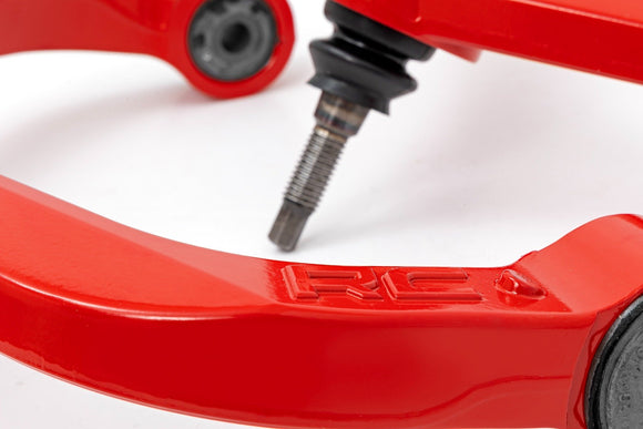 Rough Country Red Forged Upper Control Arms 3" Lift For Ram 1500 4WD 12-18