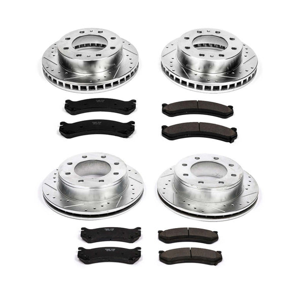 PowerStop Z23 Daily Driver Carbon-Fiber Ceramic Brake Pad and Drilled & Slotted