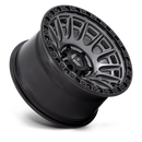 17x9 Fuel Off-Road D835 Cycle Matte Gunmetal with Black Ring 5x127 ET1 Wheel