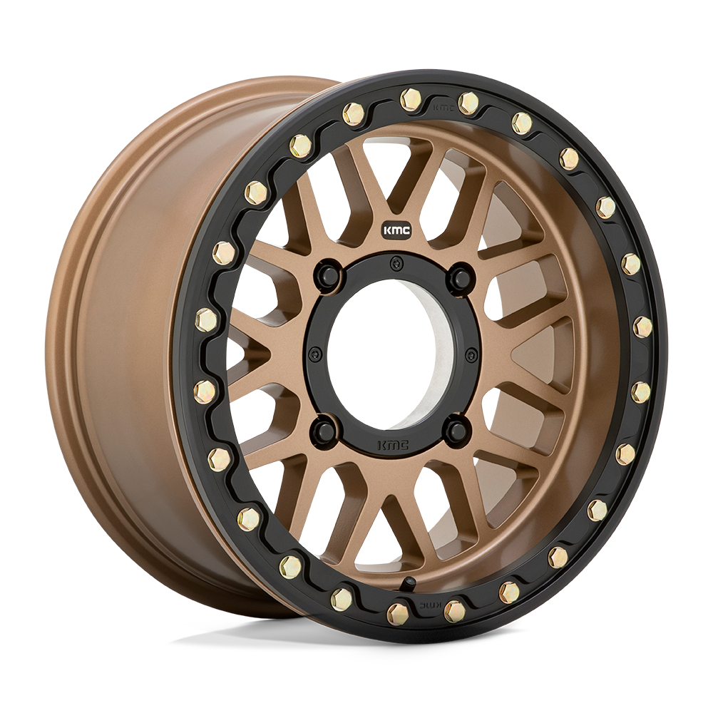 15X6 KMC ATV KS235 Grenade Beadlock Satin Bronze 4X156 ET38 wheel