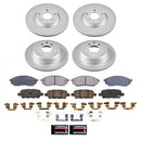 PowerStop Genuine Geomet Coated Rotor and Low-Dust Ceramic Brake Pad Kit