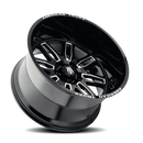 20x10 American Truxx AT1915 Restless Black Milled 6x135 ET-25 Wheel Rim