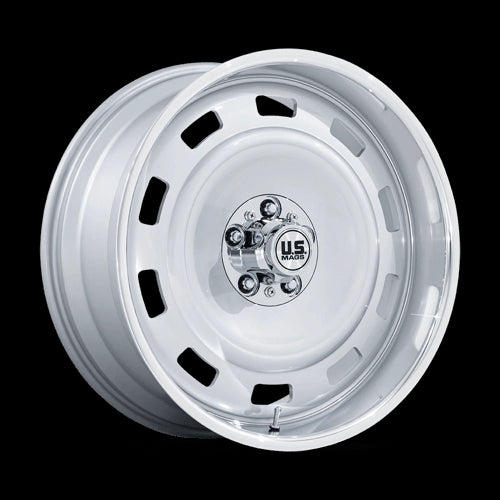 20X8.5 US Mag UC143 Scottsdale Silver w/ Diamond Cut Lip 6x139.7 ET01 Wheel Rim