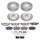 PowerStop Semi-Coated Rotor and Low-Dust Ceramic Brake Pad Kit