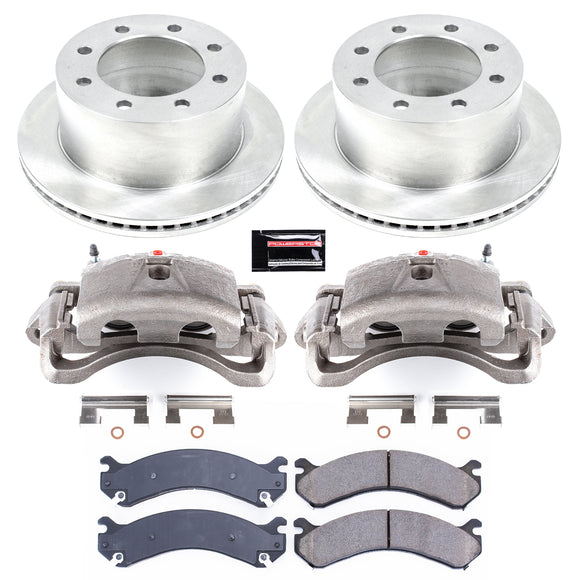 PowerStop OE Stock Replacement Low-Dust Ceramic Brake Pad, Rotor and Caliper Kit
