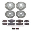PowerStop Semi-Coated Rotor and Low-Dust Ceramic Brake Pad Kit
