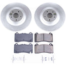 PowerStop Genuine Geomet Coated Rotor and Low-Dust Ceramic Brake Pad Kit