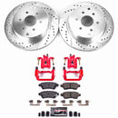 PowerStop Z23 Daily Driver Carbon-Fiber Ceramic Pads Drilled & Slotted Rotor & C