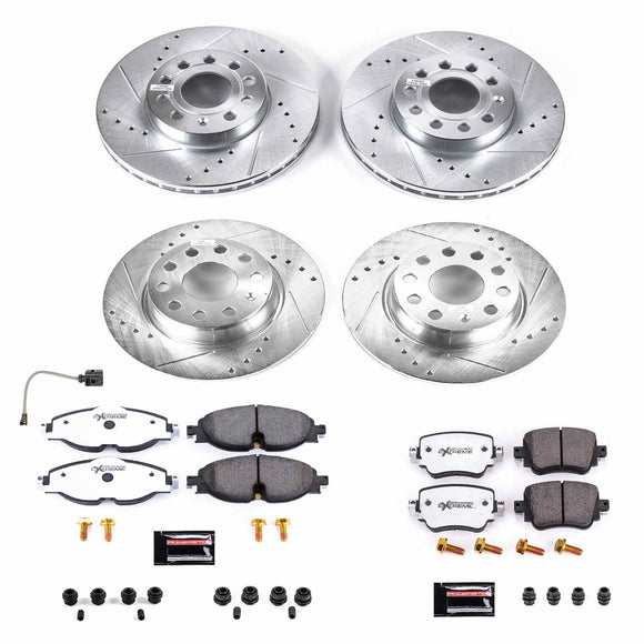 PowerStop Z26 Street Performance Ceramic Brake Pad and Drilled & Slotted Rotor K
